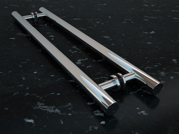 Glass Shower Door Push Pull Handle Two-Sided, Swing Barn Door