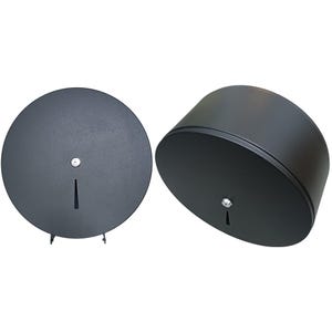 Jumbo Toilet Paper Dispenser MATTE BLACK Wall-Mounted Commercial Roll Dispenser lock design-Top-Grade Restroom Solution-Exclusive Surface