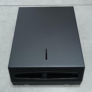 Paper Towel Dispenser MATTE BLACK 400 C or 525 MULTI-Fold wall mount stainless steel Commercial  Paper Towel holder Paper towel dispenser