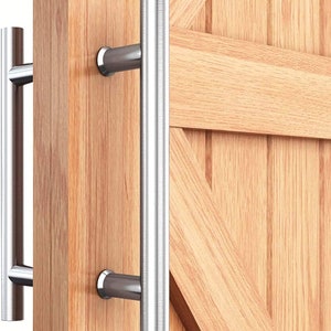 Pull Handle Glass, Wooden Door Apply for Sliding Barn Shower Room Door Single or Double-Side Stainless Steel Customizable Made to Order