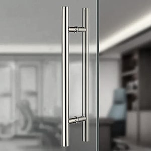 Stainless Steel SS304 Pull Handle ECO Series,Double-Side Bar to Bar, Fit for Glass, Wooden Door,Apply for Sliding Barn,Shower,Room Door