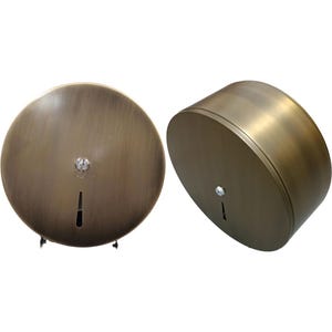 Jumbo Toilet Paper Dispenser GOLD ANTIQUE Wall-Mounted Commercial Roll Dispenser lock design-Top-Grade Restroom Solution-Exclusive Surface