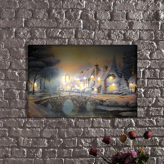 Canvas light up wall art outlet