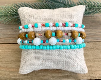 Stackable Bracelet Set / Beaded Bracelet Set / Stack Bundle