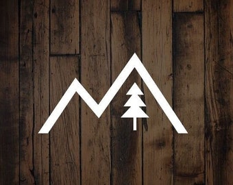 Mountain Decal / Yeti Decal / Vinyl Decal