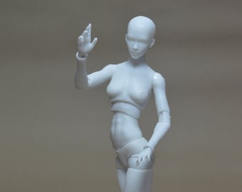 Muñeca BJD Artística Grande // Muñeca Articulada/Diferentes Colores/Figura Pintable/Muñeca Articulada de Artpractic - Figura Femenina en Blanco