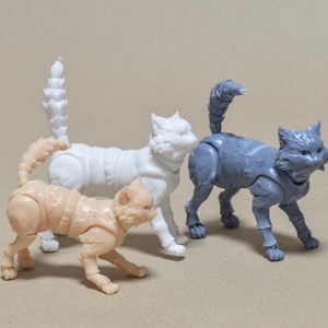 BJD Katze ArtDoll // Bewegliche Gliederpuppe/Bemalbare Figur/ Gelenkpuppe von Artpractic - BJD Katze