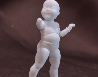 Dos muñecas BJD "Bebé Bebé" // Muñeca articulada / Diferentes colores / Figura para pintar / Ecológica / Muñecas únicas / Muñeca con articulaciones esféricas de Artpractic