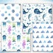 Watercolor Sea Digital Paper Pack. Ocean Seamless Patterns. - Etsy