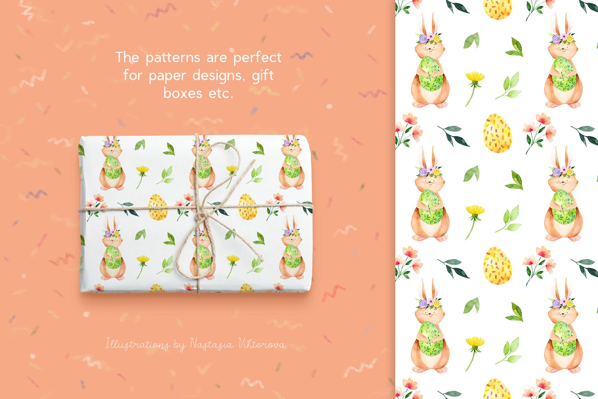 Easter Eggs Digital Paper Spring Scrapbook Paper Hand-drawn - Etsy
