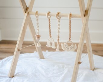 etsy wooden play gym
