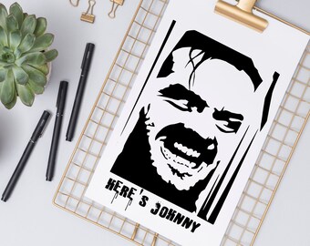 Here’s Johnny Svg - Etsy