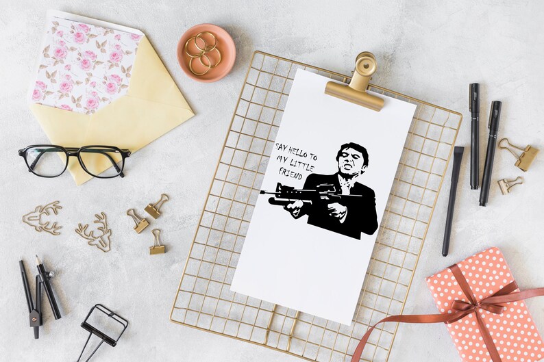 Download The Scarface Svg File Png File Dxf File Eps File Svg | Etsy