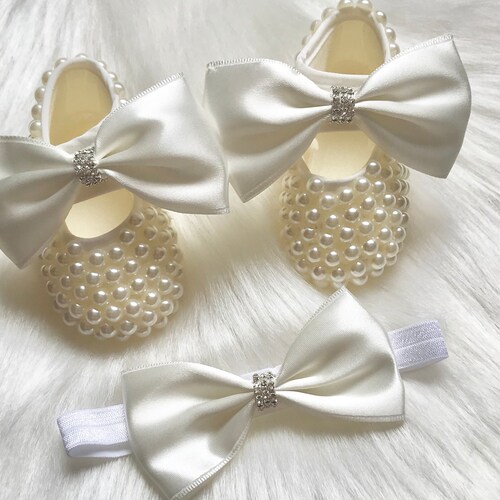 Baby Girl Baptism Shoes Baby Girl Christening Shoes Baby Etsy