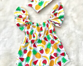 strawberry romper baby