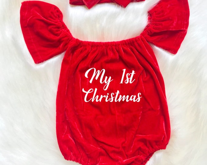 Red Velvet Christmas Romper