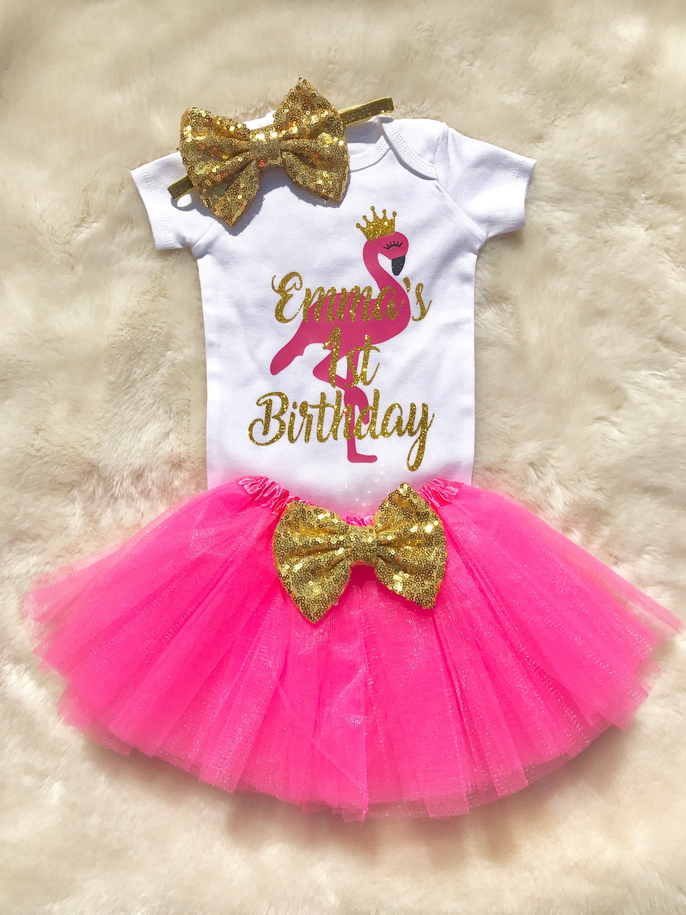 Arriba 55+ imagen flamingo outfit baby girl