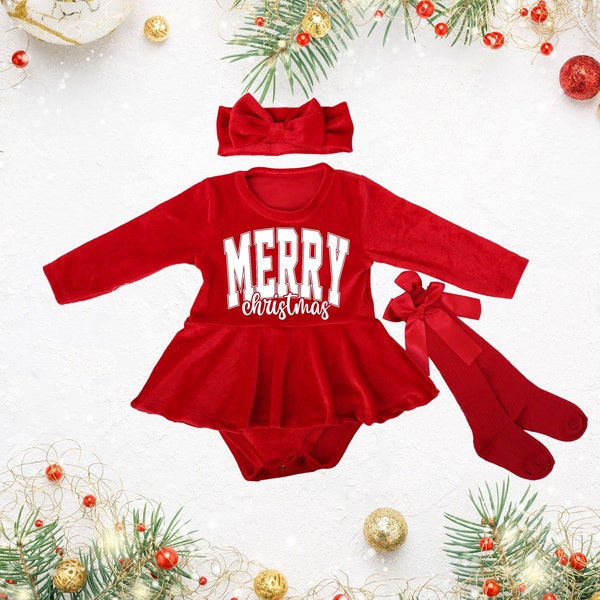 Baby Girl Christmas Dress 12 Month Etsy