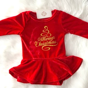 Robe De Noel De Bebe Tenue De Noel De Noel Fille De Cheri De Etsy