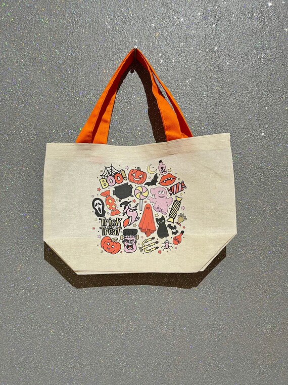 Halloween Kids Bag - Halloween Candy Bag Kids Size - Trick or Treat Bag Kids Size - Custom Halloween Bag for Kids