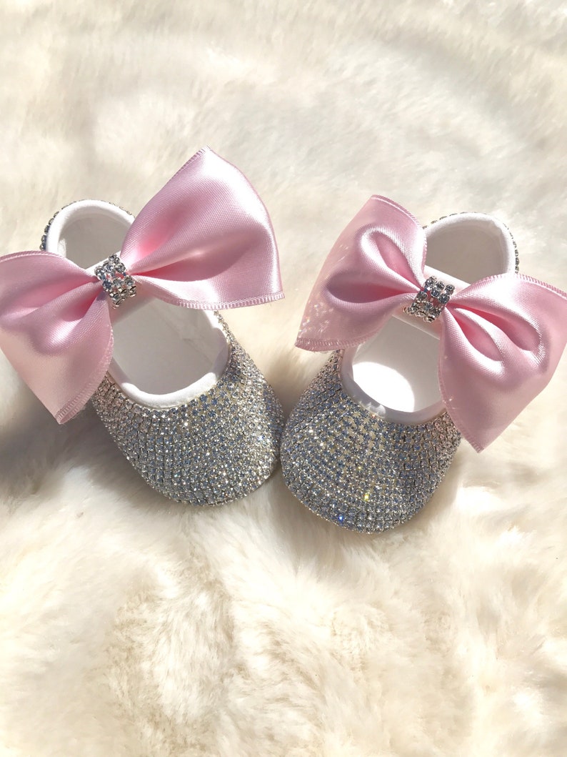 Baby Girl Rhinestone Crib Shoes Baby Girl Photo Prop Shoes - Etsy