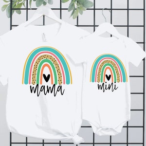 Rainbow Mother Daughter Matching Outfit - Mommy and Me Matching Outfit - Rainbow Mama Shirt