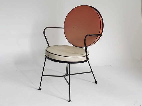1960 METAL and VINYL CHAIR - Etsy