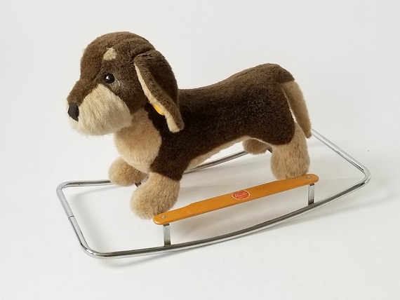 rocking dog with seat