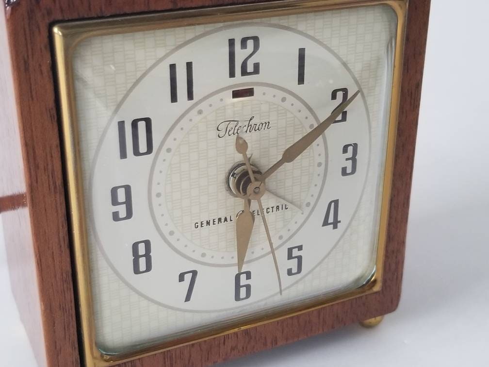 1940's GENERAL Electric TELECHRON Table clock Etsy