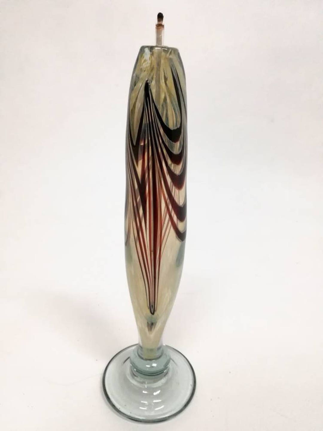 BLOWN GLASS Oil CANDLE Brian Maytum Vintage 1970 Etsy