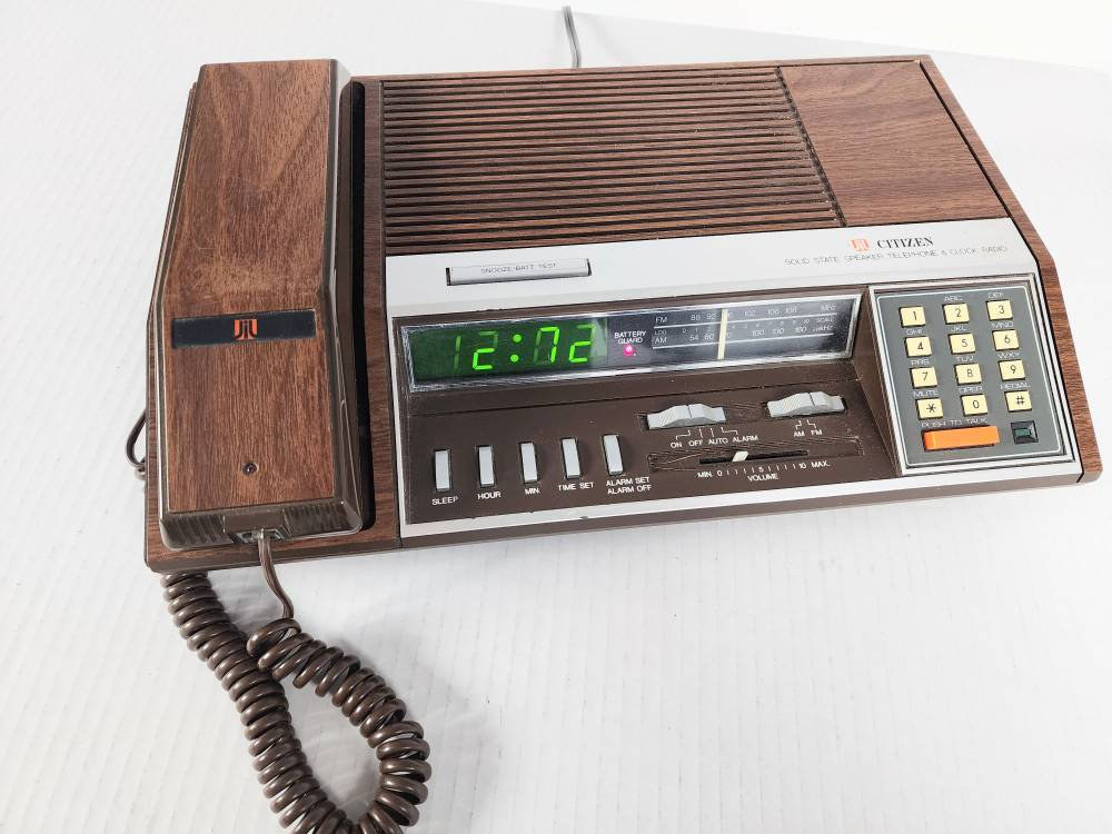 telephone radio alarm clock