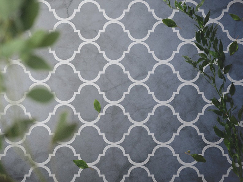 Vladimire Shaded #210 Vinyl Floor Mat, Vinyl Rug, Rugs For Living Room, Kitchen Mat, Moroccan, Marble Floor Decor, Home Decor, White, Grey image 3