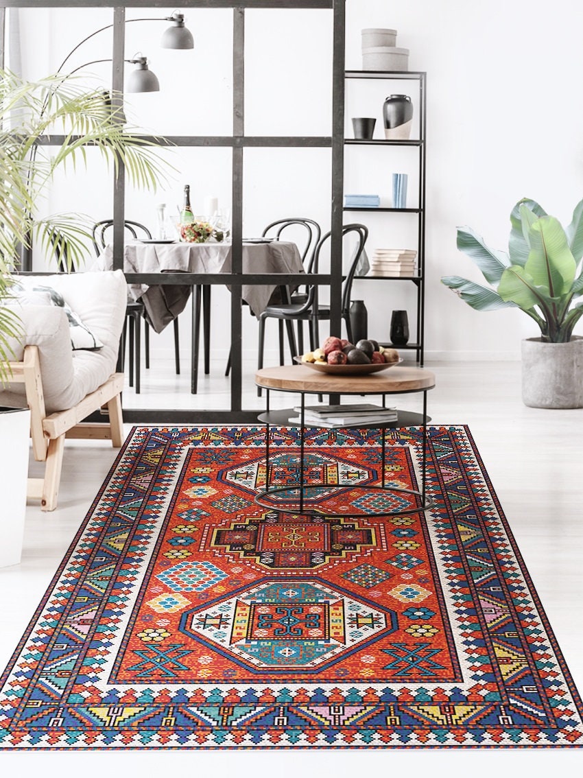 Vinyl Rug Mat Malu #47 Vinyl Floor Mat, Vinyl Rug, Rugs for Living Room, Kitchen Mat ...