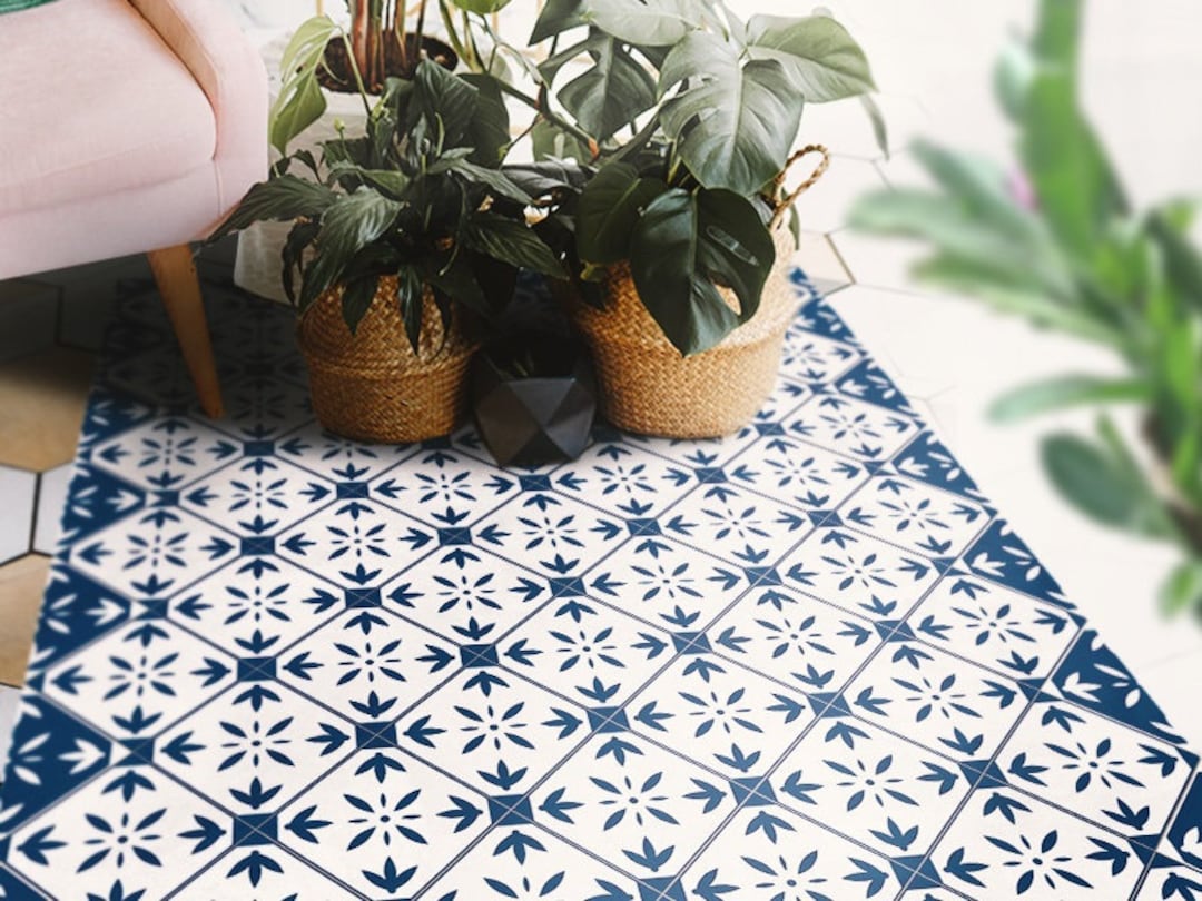 Vinyl Rug Mat Amienz #227 Vinyl Floor Mat, Vinyl Rug, Rugs for Living Room, Kitchen ...