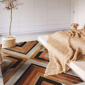 Septhios #249 Vinyl Floor Mat, Vinyl Rug, Rugs For Living Room, Kitchen Mat, Wood, Nature Mat, Home Decor, Black, Brown, Linoleum Carpet