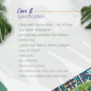 a brochure with a picture of a palm leaf