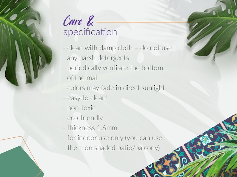 a brochure with a picture of a palm leaf