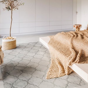 Vladimire #209 Vinyl Floor Mat, Vinyl Rug, Rugs For Living Room, Kitchen Mat, Moroccan, Marble Floor Decor, Home Decor, White, Grey, Floor image 2