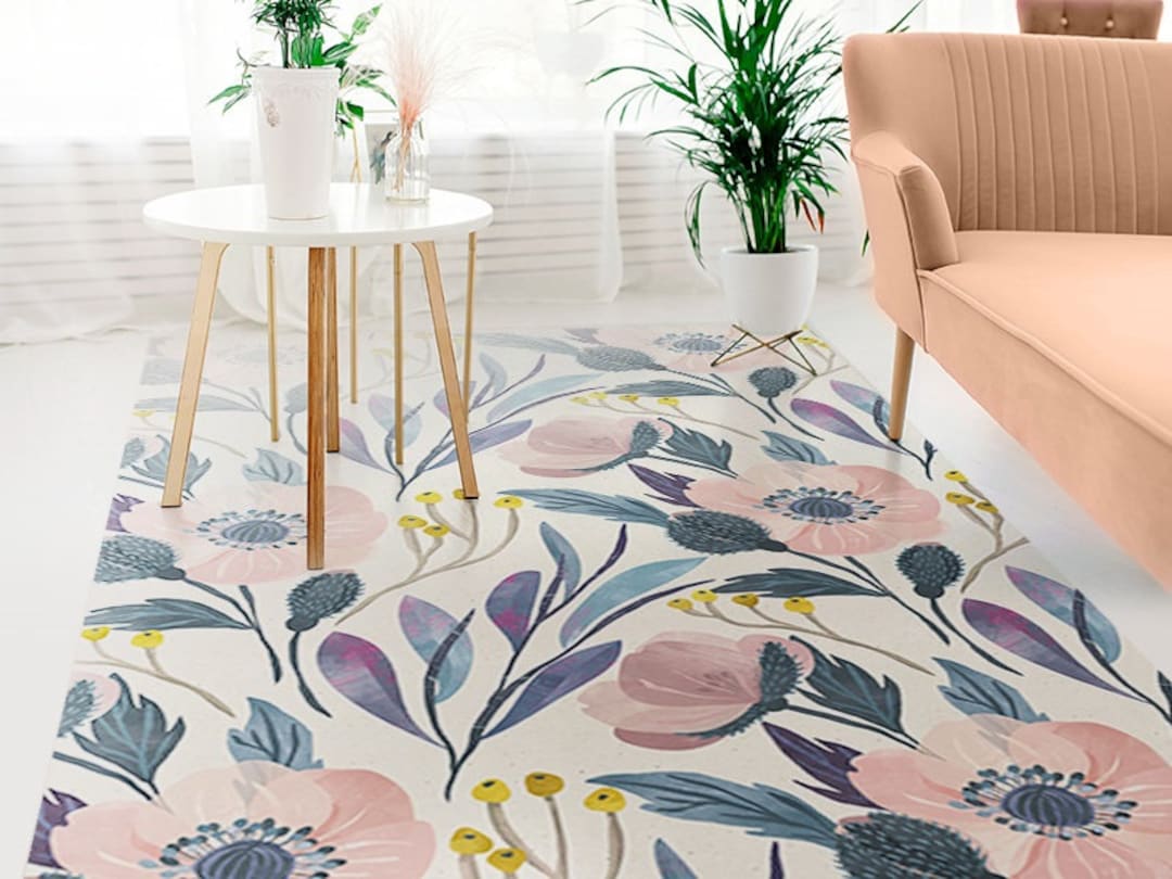 Zyra #30 Vinyl Floor Mat, Vinyl Rug, Rugs for Living Room, Kitchen Mat ...