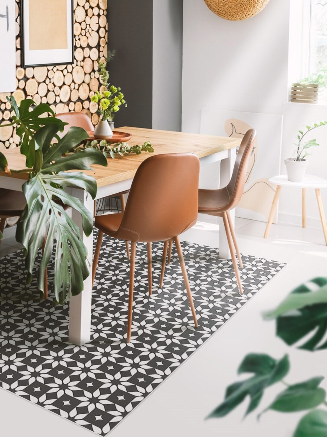 Letto #44 Vinyl Floor Mat, Vinyl Rug, Rugs for Living Room, Kitchen Mat ...