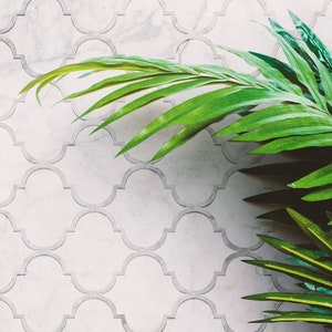 Vladimire #209 Vinyl Floor Mat, Vinyl Rug, Rugs For Living Room, Kitchen Mat, Moroccan, Marble Floor Decor, Home Decor, White, Grey, Floor image 3