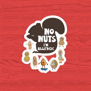 Peanut Allergy Awareness Printable No Nuts I&#39;m Allergic Peanut Tree Nut Allergy Alert Nut Allergy Peanut PNG PDF JPG Peanut Instant Download