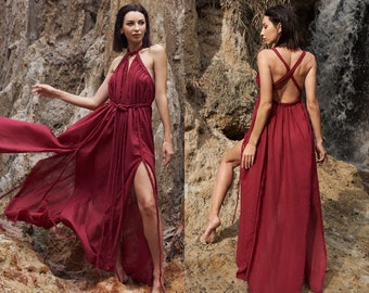 LESA Goddess Dress For Women • Boho Wedding Guest Dress • Grecian Goddess Dress • Roman Goddess Dress • Ancient Greek Dress • Grecian Dress