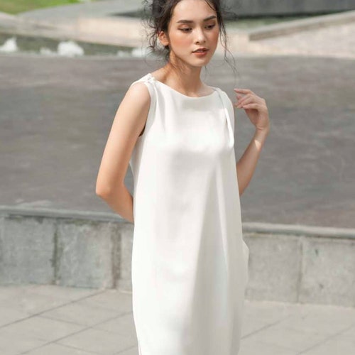 BRETTA Summer Silk Tunic shops Loose Dress | Oversized Dress | Greek Goddess Insprired Dress | Vacation Outfit | Silk Long Dress For Beach Summer
