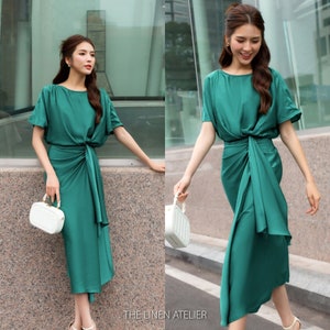 Custom Silk Dress Etsy