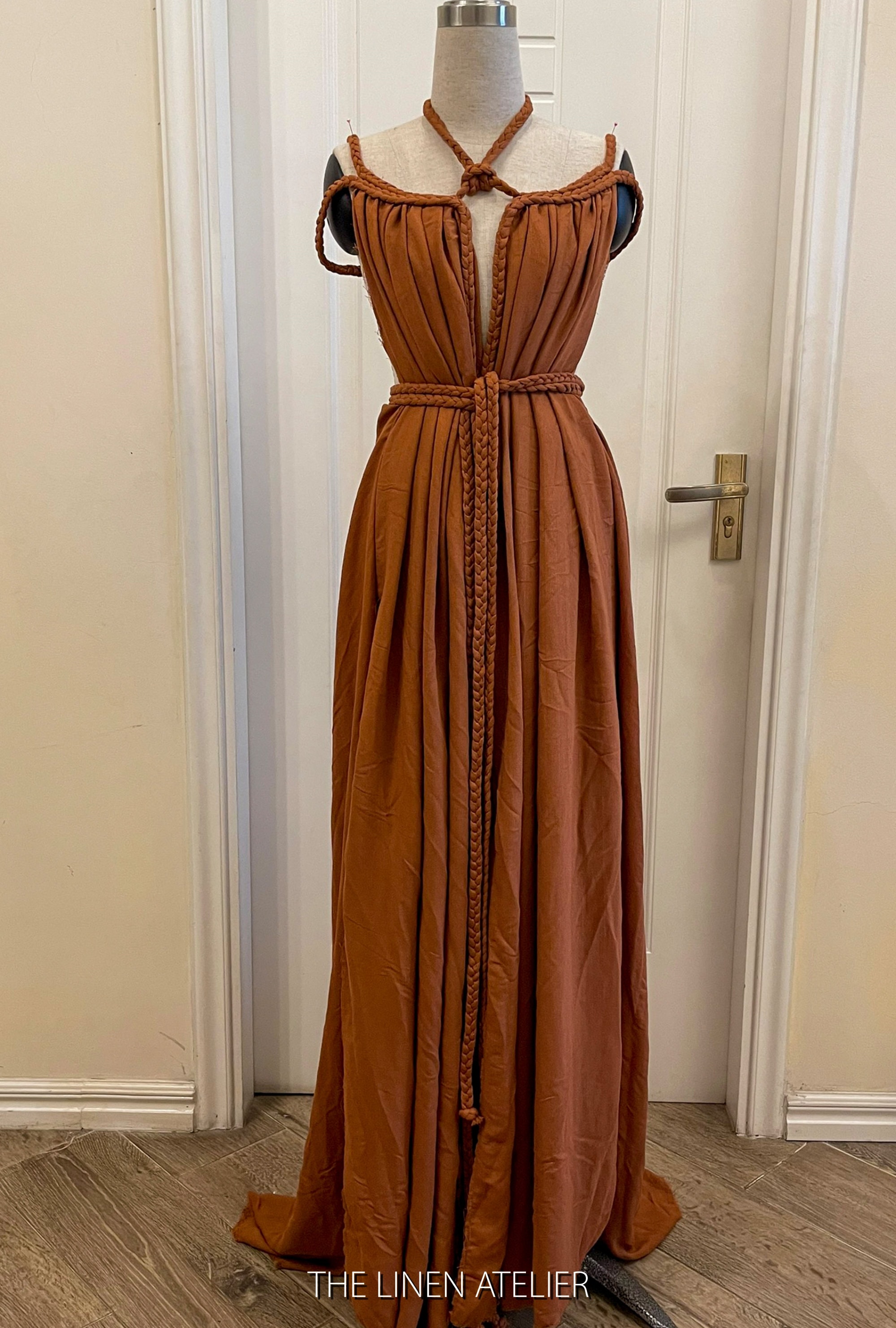 roman bridesmaid dresses ROMAN MULTIWAY NECKLINE OPEN BACK DRESS