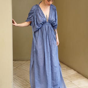 KASAI Goddess Prom Dress | Boho Moon Goddess Dress | Greek Wedding Dress | Priestess Robe | Grecian Toga Outfit for Women