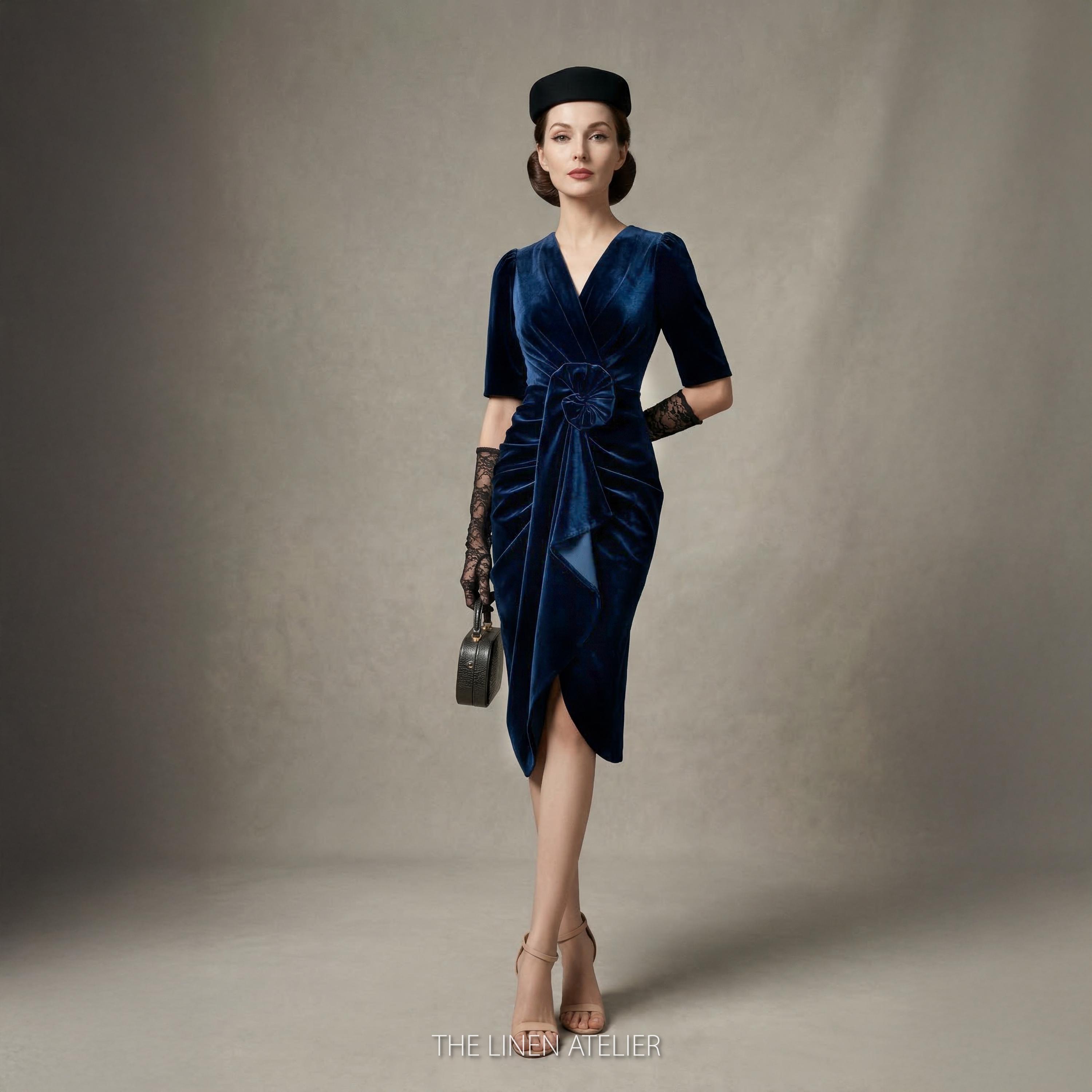 sachin and babi light blue dress Old Hollywood Fashion Dresses For Sale, Vitange Hollywood Fashion Ideas main image 0