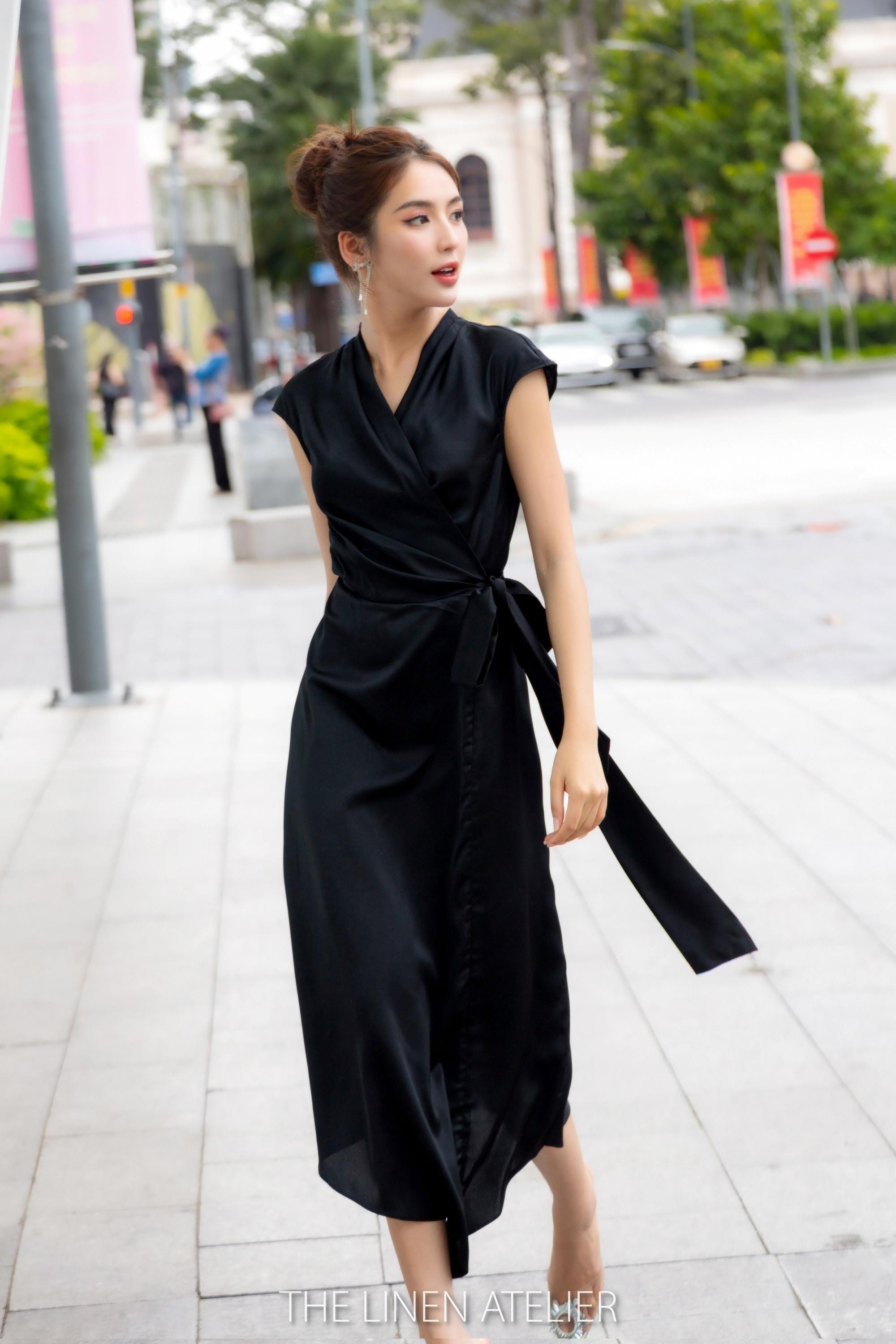 eileen fisher silk wrap dress Eileen Fisher | Dresses | Eileen Fisher Steel Satin Wrap Dress