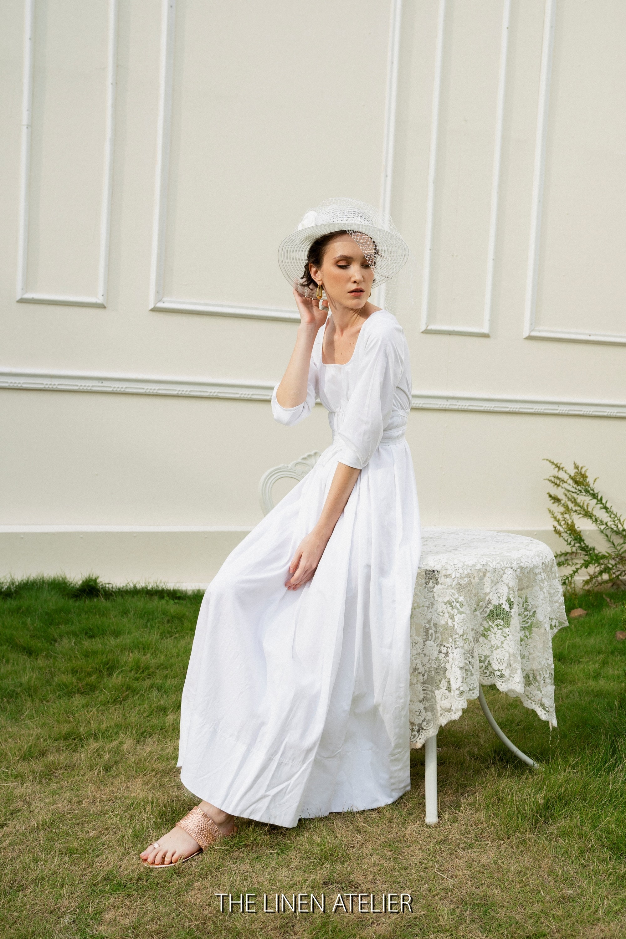 AVALON Empire Waist Milkmaid Dress | Cottagecore Dress